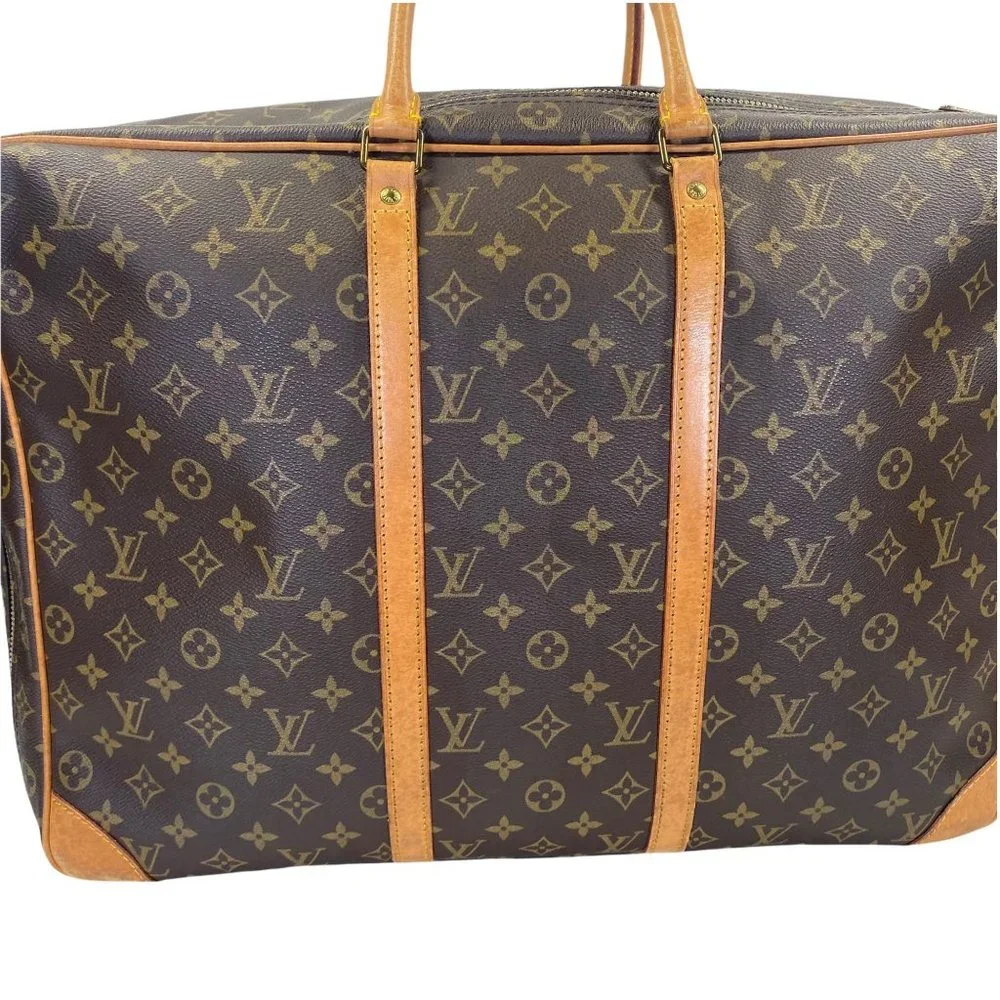 AUTH Louis Vuitton Travel Bag Sirius 50 Brown Monogram 181485E Used Handbag - Picture 6 of 13